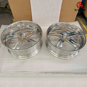 Jantes forgées SJ 24 pouces 5x120 5x127 5 trous, jantes 20 22 24 26 28 pouces pour <span class=keywords><strong>Oldsmobile</strong></span>, Pontiac, Chevrolet, style Deep Dish - Product Image 5