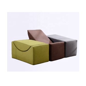 Sofá Infantil Moderno y Creativo de Esponja, Sofá Cama Seccional Plegable de Tela de <span class=keywords><strong>Lino</strong></span>, Sillón Lounge - Product Image 2