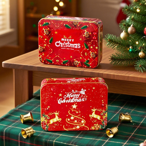Boîtes <span class=keywords><strong>en</strong></span> fer blanc rectangulaires créatives pour Noël, épaisses, recyclables, <span class=keywords><strong>en</strong></span> métal, écologiques, de qualité alimentaire, personnalisables - Product Image 6
