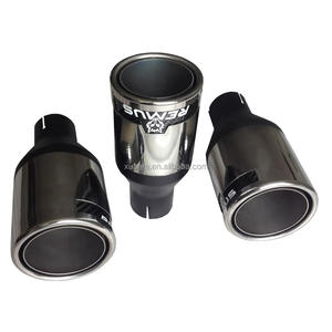 Fibre de carbone brûlée bleue de course en acier inoxydable pour Akrapovic <span class=keywords><strong>REMUS</strong></span> système d'échappement silencieux Performance tuyau d'échappement de voiture échappement - Product Image 3
