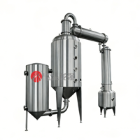 Évaporateur à simple effet, concentrateur à double effet, concentrateur multi-effets 100L-10000L/H pour la concentration de produits laitiers, de jus et de sirops
