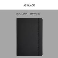 Carnet A5 personnalisé en cuir PU, ligné, avec fermeture élastique, cadeau d'affaires pour le bureau, avec coffret stylo