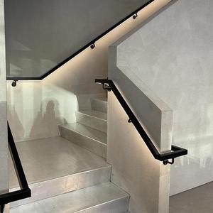 Rampe d'escalier en acier inoxydable avec lumière <span class=keywords><strong>LED</strong></span> chaude, noir mat - Product Image 6