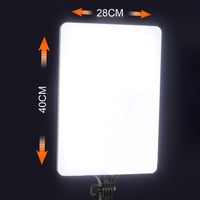 Lampe vidéo LED 80W à panneau plat avec télécommande, éclairage photographique pour studio photo et séances de prise de vue