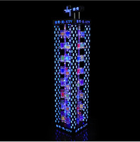 Support à cocktails LED multi-niveaux design gratte-ciel pour bars, soirées du Nouvel An et décorations de soirées vin
