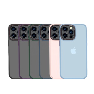 WOWCASE Ốp Điện Thoại TPU PC Cảm Giác Mờ Mịn Chống Sốc Mới 2023 Cho <span class=keywords><strong>Apple</strong></span> <span class=keywords><strong>iPhone</strong></span> 14 13 12 Pro Max 11 Có Bảo Vệ Ống Kính - Product Image 1