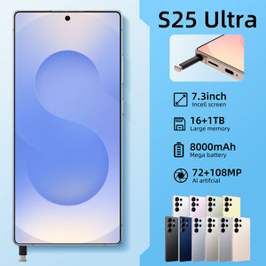 Teléfono inteligente S25 Ultra + desbloqueado de alta calidad 5G teléfono móvil barato 16 + 512GB almacenamiento 2K resolución de pantalla LTE comparable S24 Ultra - Product Image 6