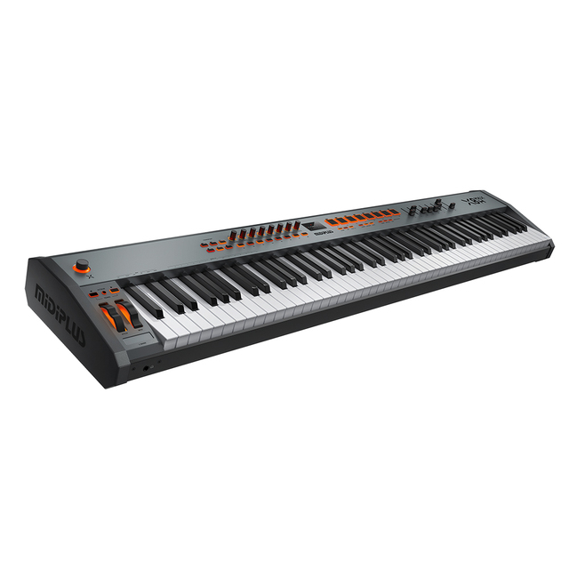 MIDIPLUS X8H Max 88 Keys Hammer Action MIDI Keyboard Controller Professional Weighted Digital Piano with 16 RGB Pads 8 Knobs