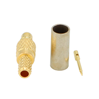 Conector Macho MMCX para Crimpar en Cable Coaxial RF RG174, RG316, LMR100