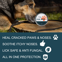 Bálsamo para Patas de Mascotas, Perros y Gatos, Protección Natural, Reparación de Almohadillas Secas y Agrietadas, Hidratante y Calmante, 60g, OEM, ODM, Marca Privada