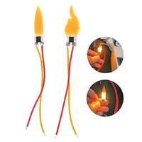 DC3V LED COB Taschenlampen-Kerzen Flackernde Feuerflammen Filament-Schweißstreifen DIY Dioden-Dekoration Retro-Glühbirnen-Zubehör