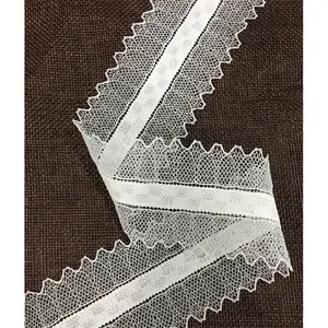 2英寸金属丝刺绣弹力薄纱蕾丝缝纫装饰边框4.5厘米