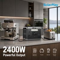 Station d'alimentation portable Solarplay 2400W, générateur solaire 2160Wh avec panneau solaire 200W, entrepôt Pologne, livraison en 1 à 3 jours