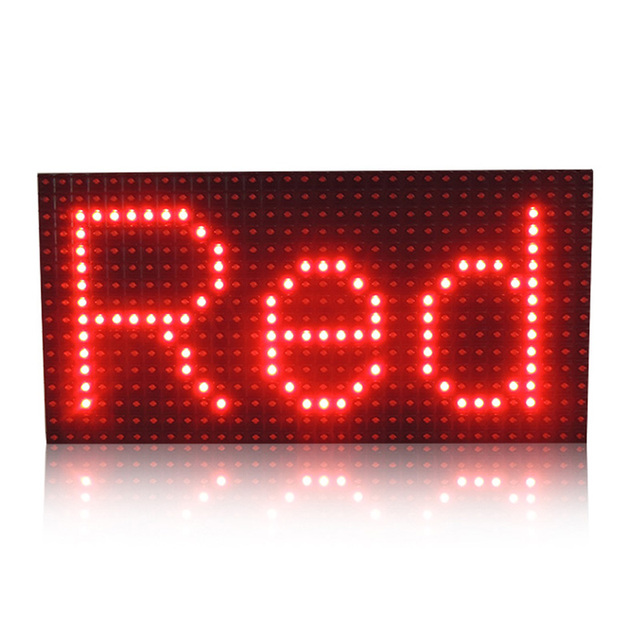 Hot Selling P10 Red Yellow White Bule Green LED Single Color Module Programmable LED Display Panel Screen