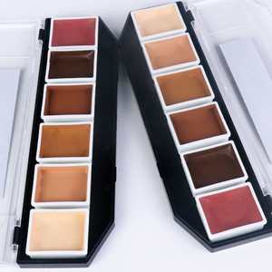 Palette de peinture corporelle activée à l'alcool, 6 couleurs, tons chair, pour tatouage temporaire et <span class=keywords><strong>maquillage</strong></span> corporel - Product Image 3