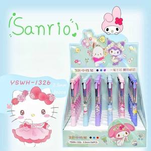 Stylo tricolore facile à écrire en gros avec <span class=keywords><strong>extraction</strong></span> de noyau à une touche Stylo spécial dessin animé mignon pour que les étudiants marquent des points clés - Product Image 1
