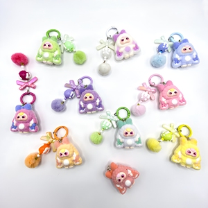 Porte-clés en peluche 3D floqué, nouveau, pour bébé de 3 ans, accessoires, dessin animé mignon, pendentif de sac, souvenir, cadeau - Product Image 1