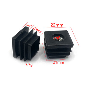 Pied de réglage carré en plastique M3 fileté de 22 mm pour meubles - Product Image 1