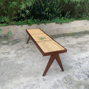 <span class=keywords><strong>Banc</strong></span> <span class=keywords><strong>de</strong></span> <span class=keywords><strong>bout</strong></span> <span class=keywords><strong>de</strong></span> <span class=keywords><strong>lit</strong></span> élégant en <span class=keywords><strong>rotin</strong></span> naturel pour cheminée - Product Image 4