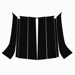 อุปกรณ์ตกแต่งภายนอกรถ <span class=keywords><strong>Ford</strong></span> <span class=keywords><strong>Everest</strong></span> evos 15-2024สติกเกอร์คอลัมน์กลาง<span class=keywords><strong>สี</strong></span>ดำสดใสกรอบประตูฝาครอบตกแต่งหน้าต่าง - Product Image 1