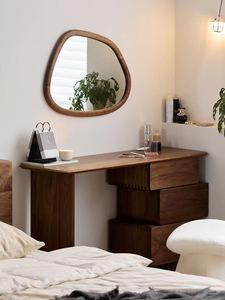 Meubles de chambre à coucher Mid Central Design <span class=keywords><strong>Coiffeuse</strong></span> Simple Nordique Table de Maquillage Armoire Style Français Wabi Sabi Tables de Robe Légères - Product Image 6