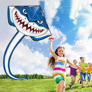 Cerfs-volants Requin, Dragon, Licorne et <span class=keywords><strong>Avion</strong></span>, Jouets Volants Faciles à Piloter, Grand <span class=keywords><strong>Cerf</strong></span>-<span class=keywords><strong>volant</strong></span> pour Garçons et Filles, Activités de Plage, de Parc et de Fête en Plein Air - Product Image 3