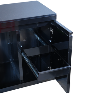 Armoire de cuisine d'extérieur en acier inoxydable 304 Armoire de rangement en <span class=keywords><strong>pierre</strong></span> de quartz blanc Double placards pour rangement d'outils de <span class=keywords><strong>barbecue</strong></span> - Product Image 5