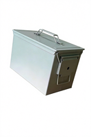 Boîte de rangement anti-explosion pour modèles RC, grande capacité, boîte à munitions métallique scellée, étanche, indice de protection IP 65, argent