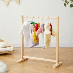 Modern Durable Abs Plastic Iron Wire Coat Baby Pearl Kids Cloth <b>Hanger</b> <b>Stand</b> Clothing Organizer Wardrobe Bathroom - Product Image 2