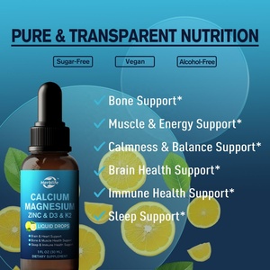 Complément alimentaire liquide OEM ODM très vendu pour la santé des os et du cœur, enrichi en Calcium, Magnésium, Zinc, Vitamines C, D3, K2 - Product Image 3