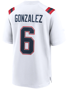 Сшитые американские футбольные майки 10 <span class=keywords><strong>Drake</strong></span> Maye 6 Christian Gonzalez 9 Matthew Judon 15 Elliott 7 Smith-Schuster - Product Image 4