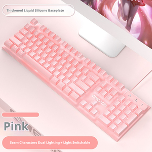 <span class=keywords><strong>คีย์บอร์ด</strong></span>แบบสัมผัสเงียบแบบมีสายพร้อมไฟแสดงสถานะคอมพิวเตอร์ เหมาะสำหรับคีย์บอร์ดคอมพิวเตอร์ - Product Image 2