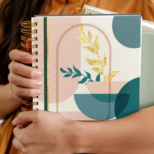 Cobertura dura grossa personalizada da alta qualidade da moda colorida do caderno espiral diário
