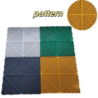 Carrelage de sol de garage moderne à emboîtement antidérapant de 18mm d'épaisseur, installation suspendue en PP avec verrouillage par clic pour escalier de sous-sol