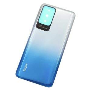 Cover posteriore Redmi per Xiaomi Redmi 10, custodia protettiva con design sfumato blu e argento - Product Image 3