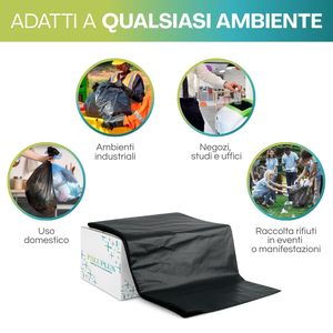 Sacchi Neri per Spazzatura Paluplus 90x120cm 80 Micron Resistenti Grande Capacità per Uso Domestico - Product Image 4