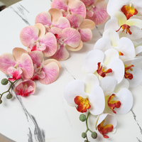 Hochwertige Handgefertigte Künstliche Orchideen mit Echtem Aussehen für Chinesisches Neujahr, Hochzeit, Abschlussfeier, Halloween, Erntedankfest Dekoration