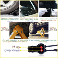 Cric électrique en acier 12V pour automobile, outils tout-terrain SUV, ajustement universel