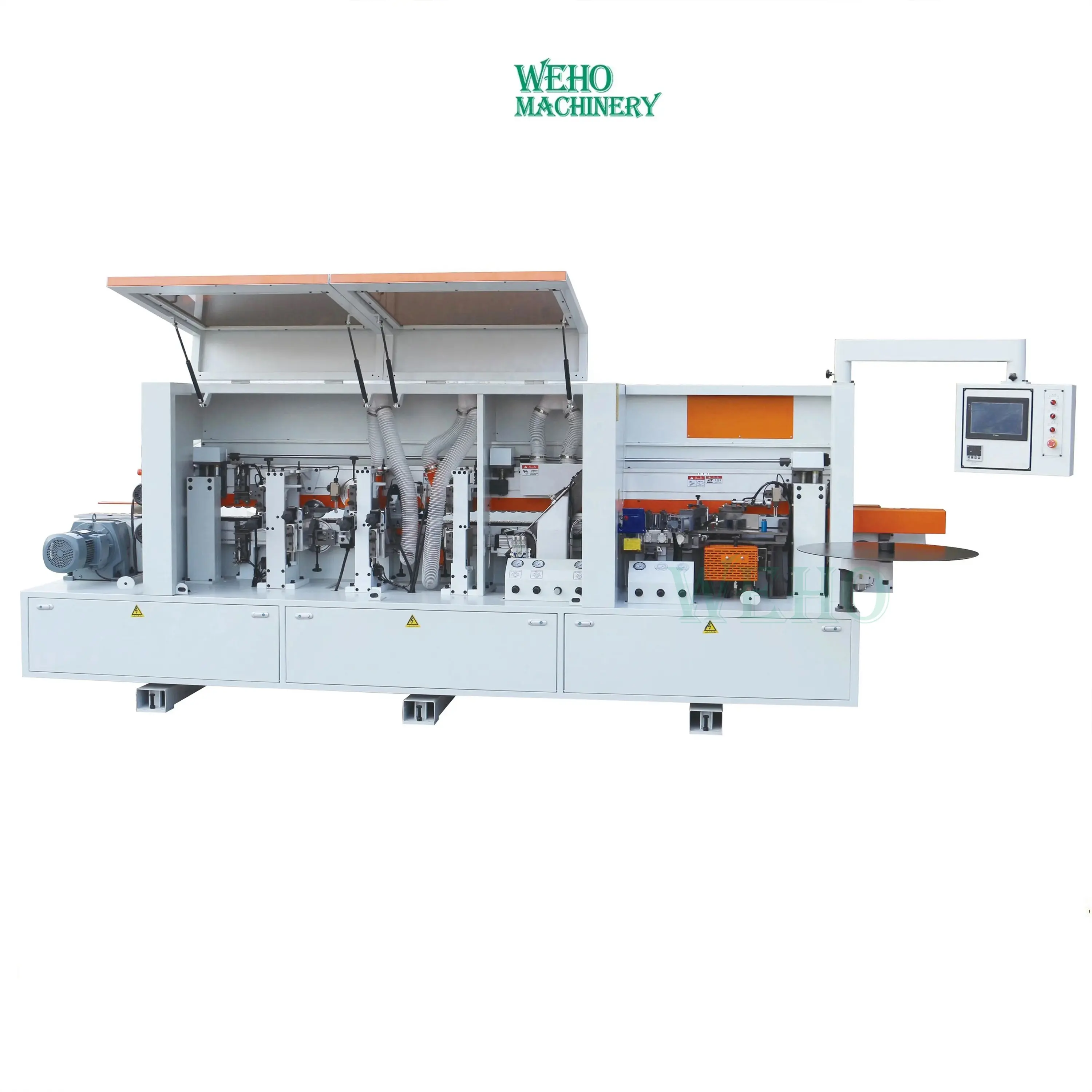 WEHO Machinery Semi automatico industriale pvc legno bordatura armadio da cucina che fa macchine