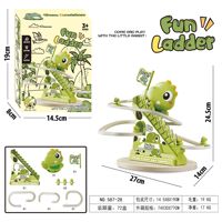 Yuglow Jouet Électrique pour Enfants : Circuit d'Escalade avec Lapin, Dinosaure, Canard – Jouet Éducatif en Forme d'Animaux de Dessin Animé – Coffret Cadeau pour Enfants