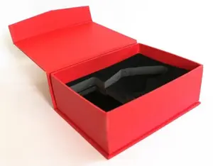 Benutzer definierte starre Boxen mit bedrucktem Logo und Schaumstoffe insatz für Geschenk verpackungen