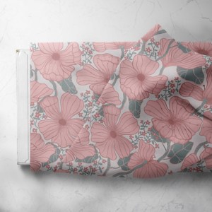 Tessuto Leggero in Cotone Cardato con Stampa Digitale Floreale Personalizzata London, Popeline <span class=keywords><strong>100</strong></span>% Cotone Traspirante per Abbigliamento Bambini e Bambine - Product Image 4