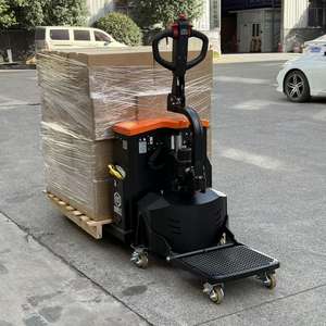 Fußpedal-Voll-Elektro-Hubwagen Stehend Angepasstes Frachtausrüstung für Innen- und Außenbereich Lagerhaus-Warentransporter - Product Image 3
