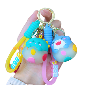 Bán buôn mới xuyên biên giới luminbous animalsl Keychain dễ thương kim loại mặt dây chuyền cho ba lô tùy chỉnh chủ chốt Aladdin đèn những người yêu thích - Product Image 1