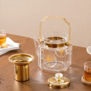 ชุดเครื่องชงกาแฟขนาด1500มล. หม้อแก้วเหยือกแก้วใส่ชา - Product Image 3