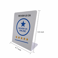 Expositor de Mesa Personalizado de PVC con NFC y Código QR para Menús de Restaurantes y Redes Sociales