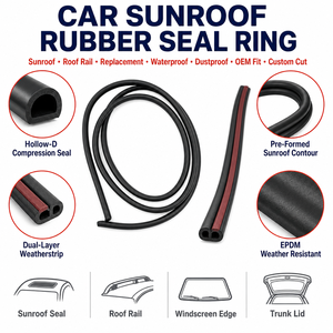 Bande d'étanchéité en caoutchouc pour toit, remplacement, étanche, réduction du bruit du vent, joint d'étanchéité pour VW - Product Image 4