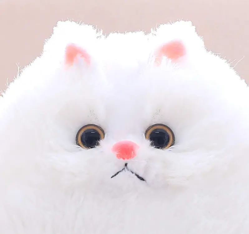Cute Fluffy Cat Stuffed Animal Plush Toys for Kids Birthday Valentine's Day Gifts Stuffed White Cat Plush Toys
