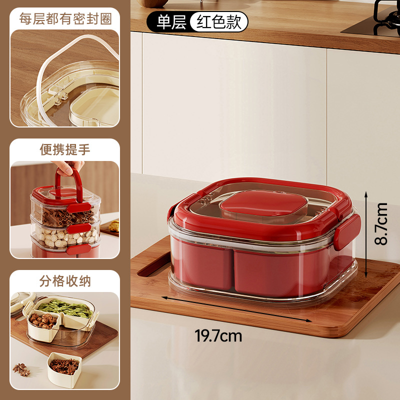 Red single layer - bottom 3 squares