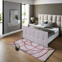 Tapis d'extérieur en polypropylène à poils plats Goldenmooncarpet, effet 5 étoiles, réversible, antidérapant, pour voiture et maison, fabriqué en Turquie